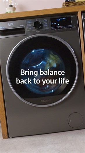 If your laundry’s off balance, your Beko washing machine stays steady. Real life solutions. See more: https://bit.ly/4aYBWWj #Beko #ABekoStateOfMind #BekoSA #Laundry #Balance #WashingMachine #LifeHacks | Beko