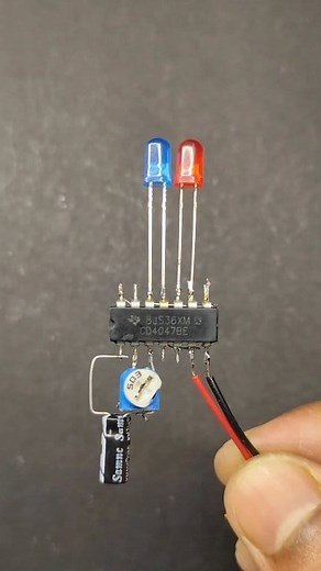 16K views · 157 reactions | Simple LED Flasher Circuit with cd4047 JLCPCB $2 for 1-8 layer PCBs: https://jlcpcb.com/?from=dliytechh #jlcpcb #electronics #science | Electric Craft | Facebook
