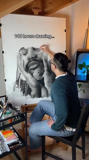 1.6K views | 140 hours drawing…#drawing #art #hyperrealism #foruyou #hyperrealisticart #hyperrealisticdrawing #photorealism #pencildrawing #hyperreal #draw #howtodraw | Slim drawk | Facebook