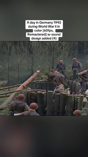 A day in Germany 1945 during World War II in color [60fps, Remastered] w-sound design added (4) #fyp