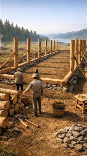 Building a Viking Longhouse 🪓 AI Timelapse & Nordic Music