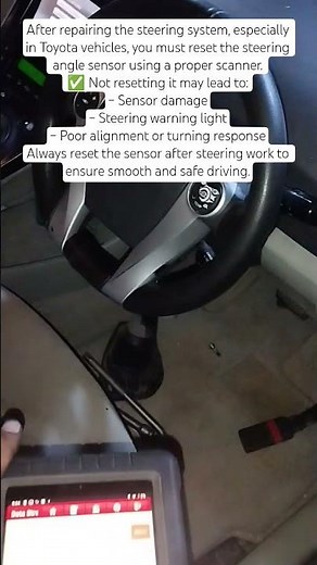 Steering Angle Sensor Reset After Repair | No More Warning Light""How to Reset Steering Angle Sensor