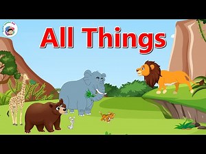 All Things | All Things Bright And Beautiful | English Poem For Kids | Kids Learning Video