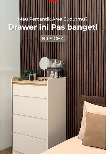 Kalau kamu mau percantik area sudut, coba deh pake drawer NILS CH4✨ Detailnya cakep banget😍 #pira #drawer #drawerorganization