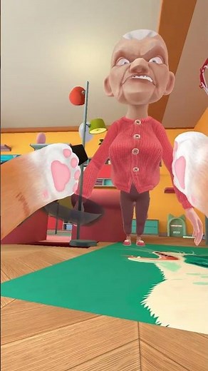 GIANT SPIDER ATTACKS MUTANT GRANNY! 💀 (I Am Cat) #iamcat #vrgaming #funny #catgame