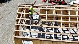 153K views · 1.3K reactions | Strapping the Roof on the Post & Beam Barn Build. Day 10 - DIY Barn Kit Build | Lumnah Acres | Facebook