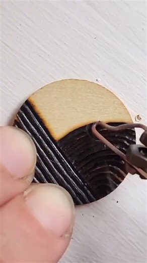 how to make simple pyrography line art #shortvideo