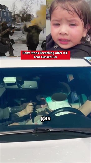 Baby Stops Breathing after ICE Tear Gassed Car #minnesota #baby #global #foryoupage #fyp#skynews #minneapolis #ice