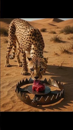 Will the Cheetah Lick the Meat… or Sense the Danger?
