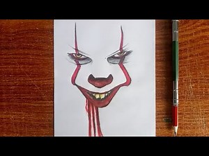 Pennywise IT Easy Drawing for Beginners | Step by Step Tutorial