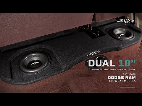 Skar Audio Dual 10" Loaded Sealed Subwoofer Enclosure for 2002-2018 Dodge Ram Crew Cab Models