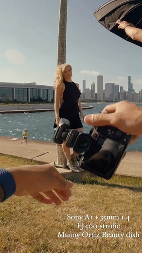 ISO1200 /BTS on Instagram: "Behind the scenes by @mannyortiz Fall is around the corner and I’m sad I didn’t get out on location much this summer. I enjoy it so much but the motivation just wasn’t there. I hope I can get my mojo back before the snow arrives 若 Shot on the Sony A1 + 35mm F1.4 using the best all round modifier @westcottlighting Manny Ortiz Beauty Dish and FJ400 strobe Model @elizabethwheeland assistant @davidchiriboga #iso1200team"