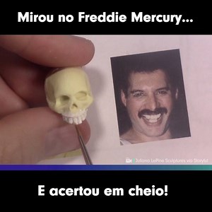 7.8M views · 21K reactions | Essa escultura do Freddie Mercury é tão real que impressiona! | Zappeando | Facebook