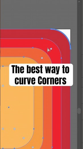 Rounded Corners Like a Pro #illustrator #designskills