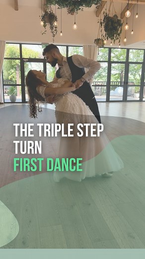 First Dance - online course on Instagram: "Ready to take your wedding dance to the next level? ✨ Consider the triple step turns with a lunge position finish! 😍🎉 It’s a stunning move that adds elegance and excitement to your special day. 🤩 Save this post for more wedding dance inspirations! #weddingdanceideas #doublespin #weddingspin #dancefloormagic #weddingchoreography #weddinginspiration #weddinggoals #weddingcelebration #loveanddance #weddingparty #weddingdancefun #weddingbliss #cherishthe