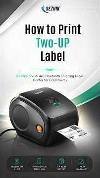 How to print two-up label with Seznik Shakti Label Printer | ‪@Seznik‬