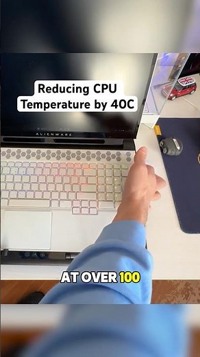 Dropping 40C CPU Temperature in my Laptop #laptop #pcgaming #cooling