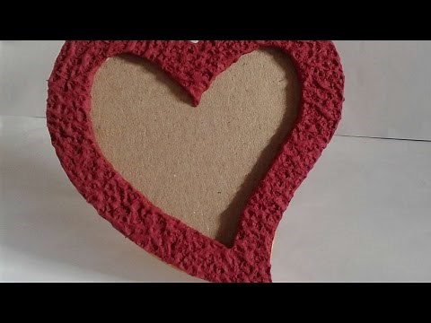 How To Make Lovely Heart Shape Photo Frame - DIY Crafts Tutorial - Guidecentral