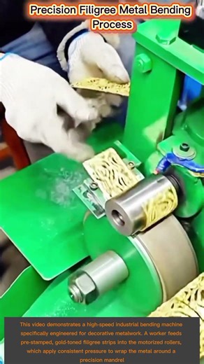 precious filigree metal bending jewelry process