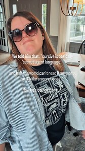 Do kids still learn cursive in school? We also may have told him that if he ever wants to be an explorer/ archaeologist like Indiana Jones he has to know how to read cursive... Both things I feel are at least 80% true. #kelsewhatelse #midwestmom #howtotalktolittlekids | Kelsey Pomeroy - Kelsewhatelse