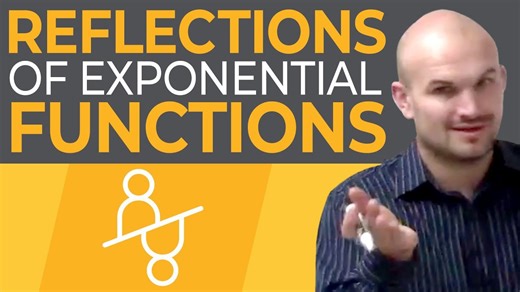 How do we know when we have a reflection for an exponential function?
