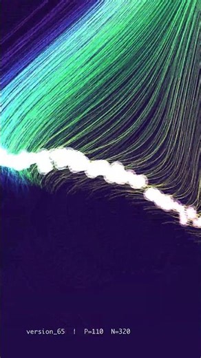 C++ Neon Pendulum Black Hole (6s perfect loop) #shorts