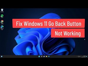 Fix Windows 11 Go back Button Not Working
