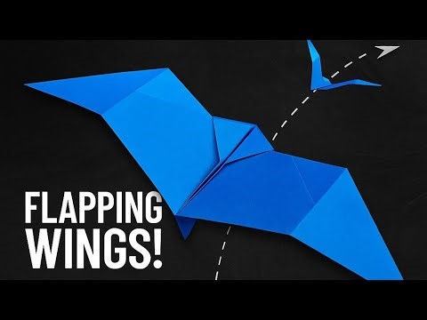 🦇✈️ Flying Paper Bat | Flapping Origami