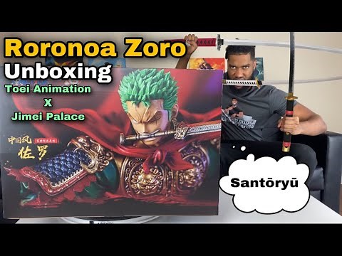One Piece Unboxing! Roronoa Zoro in EPIC Chinese Style Armor | Toei Animation x Jimei Palace Statue