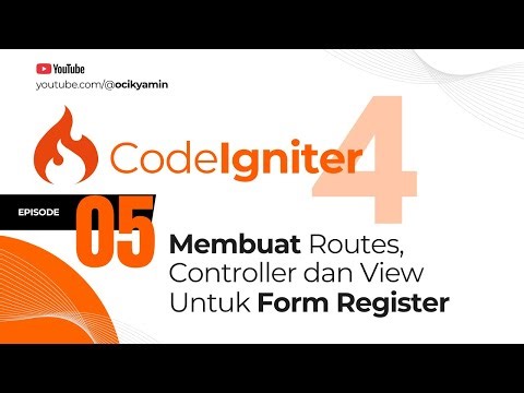 07 - Creating a Registration Form (Routes, Controller and View)