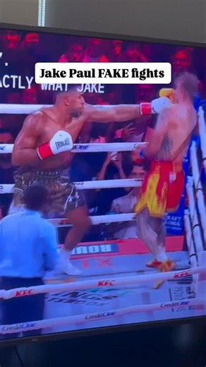WithTheSun33 on Instagram: "Anthony Joshua and Jake Paul’s fake staged fight . Jake Paul would have gotten absolutely destroyed had Anthony Joshua actually tried"