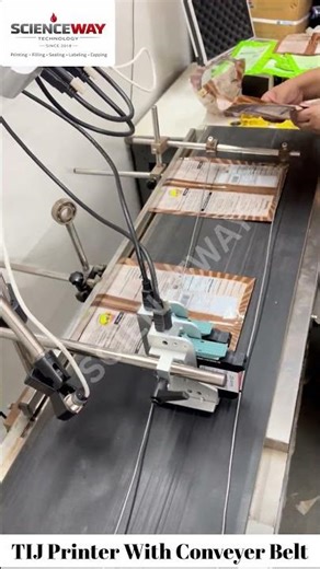 TIJ Printer With Conveyor Belt