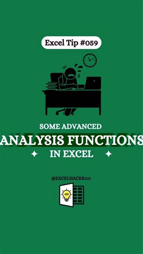 Excel Data Analysis Tricks 😱 | Advanced Functions Explained #excel #tricks #excel #tips #shorts ...