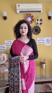 Rarely available AJRAKH sarees in MODAL SILK and DOLA silk with BANDHNI and SHIBORI tye and dye work. An amalgamation of three art forms! Message Kalaj Looms on WhatsApp. https://wa.me/message/WPX5ASFELQKPE1 Whatsapp@ 9999949089 Length - 6.3-6.5 mts. including BP #ajrakhlove #ajrakh #ajrakhdupatta #ajrakhprints #ajrakhblockprint #bandhani #shiboristyle #shiboridupatta #shibori #kalajlooms #renugoyal #bandhanidupatta #handblock #handcrafted #handcraftedwithlove #naturalcolors #ajrak #ajrakhbandha