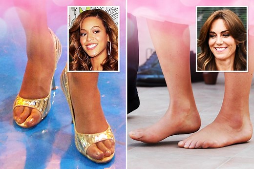 From Beyoncé to Kate Middleton, which celebs have the best feet in the world