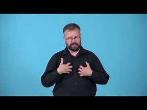 Watch how to sign 'grim-angry and pleased about something at the same time' in American Sign Language.