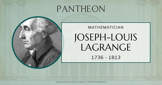 Joseph-Louis Lagrange Biography | Pantheon