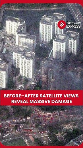Satellite Images Reveal Hong Kong Housing Complex Before and After Devastating Fire