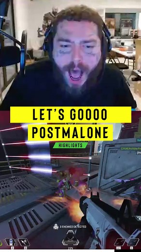 Post Malone Gaming Highlights in ESL Apex Legends Tournament