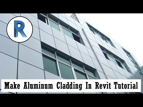 Revit Architecture | Make Aluminum Cladding In Revit Tutorial