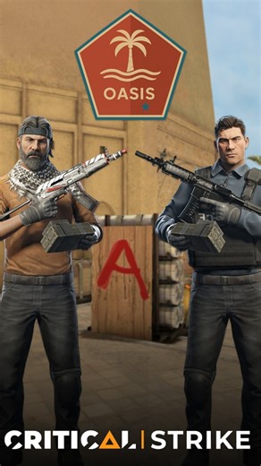 448K views · 4.5K reactions | 퐖퐞퐥퐜퐨퐦퐞 퐭퐨 퐎퐀퐒퐈퐒! 퐍퐨 퐑퐨퐨퐦 퐟퐨퐫 퐇퐞퐬퐢퐭퐚퐭퐢퐨퐧. In OASIS, silence is forbidden, so make sure your weapons are loud and ready!  Start planning your tactics and outsmart your opponents on the brand new map⚔️ Prepare for upcoming version #criticalstrike #cs #oasis #new #map #mobile #game #fps #action #tactical #opponent #competitive #loud #strategy | Critical Strike | Facebook