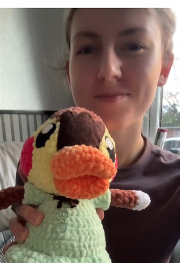 Isn’t she the cutest! #pattern #crocheter #fyp #animalcrossing #handmade