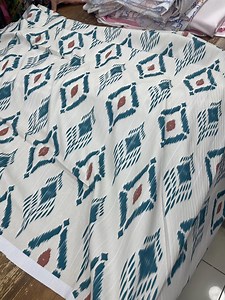 Ikat Design- Dacron Cotton Polyester Shirting Fabric-printed on Different Fabric Types--lr - Etsy