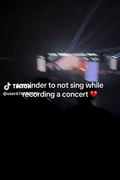 Concert Reminder: Avoid Singing While Recording