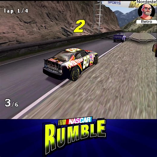 NASCAR Rumble Gameplay on PS1 - Retro Game Highlights