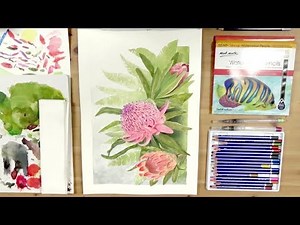 How to Use Watercolour Pencils to Paint Native Australian Flowers