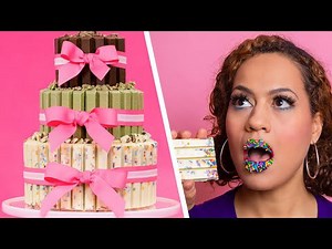 Cake Made Of KIT KAT BARS - 3 Tiers Of Chocolate