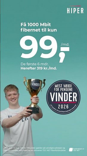 Hiper - Mest værdi for pengene for 7. år i træk!