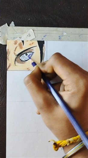 Obito Uchiha Eyes Drawing 😱 | Naruto Anime Art | Eyes Series Part 2