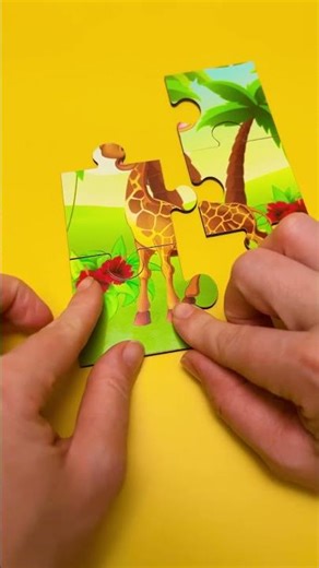 Learn Numbers with a Giraffe 🦒 | Easy Counting Puzzle